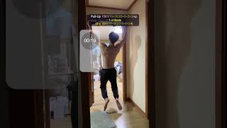 [운동브이로그]풀업 120개. 하루 10분 턱걸이. 등 맨몸운동루틴 | [vlog]120 Pull-Ups. 10min For Back(Day860)