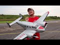 rc airplane surprised us all so scale u0026 cool e flite beechcraft d18 1.5m