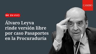 🔴 En Vivo: Álvaro Leyva rinde versión libre por caso Pasaportes en la Procuraduría