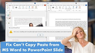 How to Fix Can’t Copy Paste from MS Word to PowerPoint Slide