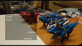 Obstacles and motor differences. Tomy Zoids continue, Hasbro zoids stop　ゾイドハズブロ版とタカラトミー版のモーターの違い