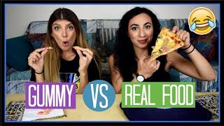 Gummy VS Real Food || fraoules22