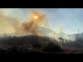 wildfires sweep through southern california canyon