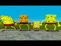 NEW 3D SPONGEBOB vs SPONGBOHB 2D vs ALL 3D SANIC CLONES MEMES In Garry's Mod