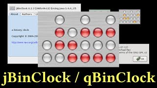 jBinClock / qBinClock: Java and Qt binary clocks