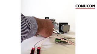 NEMA BLDC Motor Steuerung mit Linearführung und Endstops