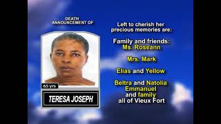 Teresa Joseph ~ Long Obituary
