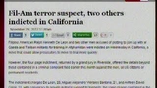 NTG: Fil-Am terror suspect, two others indicted in California