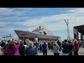 uss cleveland lcs 31 launch april 15 2023 marinette marine