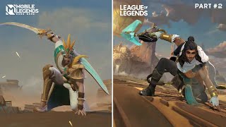 Mobile Legends vs LoL Wild Rift - Heroes Comparison 2022 (Part 2) | GOD OF MLBB