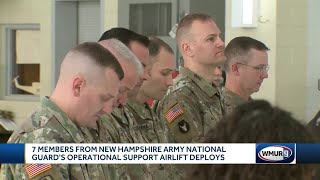 Ceremony held for NH Army National guard members deploying to Afghanistan