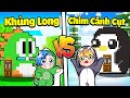 HUY NOOB XÂY NHÀ KHỦNG LONG VÀ CHIM CÁNH CỤT TRONG MINECRAFT*HUY NOOB XÂY NHÀ SIÊU CUTE🏡🐧🦖