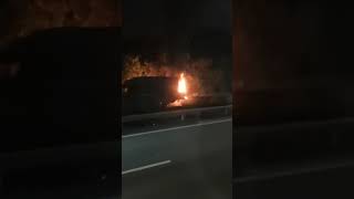 中國的會爆炸！【深圳梅觀路】電動車自行燃燒爆炸 China electric car explosion