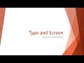 Immunohematology Basics: Type and Screen