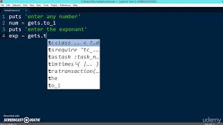 102 Learn python and ruby programming:- Exponent value example