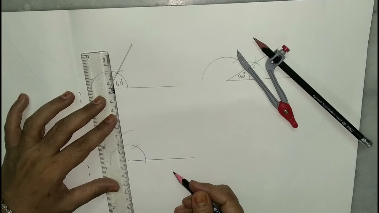 Draw The Angles Without Using Protractor Youtube Draw The Angles Without Using Protractor Youtube