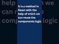 How to write Higher Order Component in React 😱 🔥 #shorts