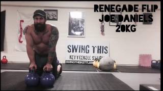 Kettlebell FLIP from Renegade Row  (and crash) : Expert Level Kettlebell Exercise