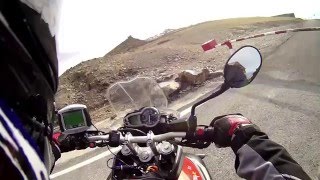 Pico Veleta 2550 metres on Triumph Tiger 800XC in the Sierra Nevada Mountains in Southern Spain