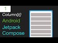 Android Jetpack Compose  (Kotlin) Column Layout Tutorial #JetpackCompose
