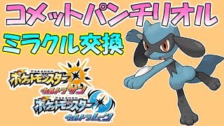 【ミラクル交換】コメットパンチリオルを世界に流す生放送【ポケモンUSUM（ウルトラサン・ウルトラムーン）】