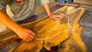 Decorative Table With Wonderful Curves Made By The Hands Of A 20 Year Old Carpenter - Let's See