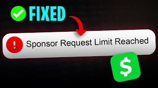 ✅ How to Fix Sponsor Request Limit Reached on Cash App (2026 UPDATE)