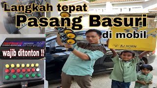 TUTORIAL LENGKAP PASANG TELOLET BASURI di mobil dari awal sampai bisa bunyi