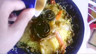 Cuscus marroquí al vapor con verduras, thermomix