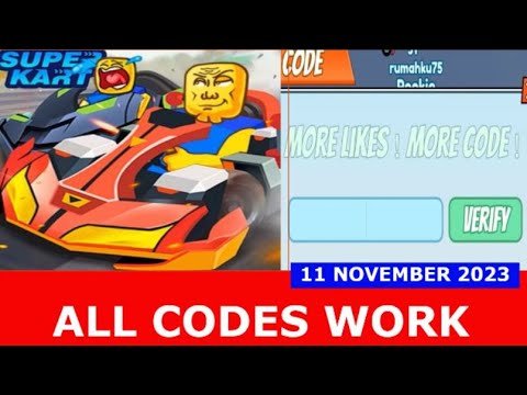 *ALL CODES WORK* [NEW] Super Kart Simulator (V1.0.3) ROBLOX NOVEMBER 11, 2023
