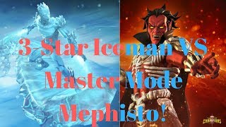 3-Star Iceman VS Master Mode Mephisto!