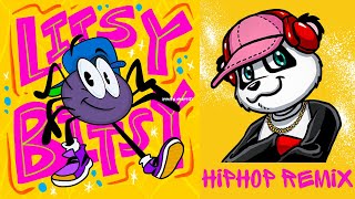 Lit'sy Bitsy Spider Rap Remix (Lyric Video)| Pj Panda | HipHop Nursery Rhymes | Clean HipHop |