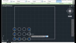 Creating rectangular arrays (linear patterns) AutoCAD Tutorials