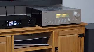 A perfect amplifier for Focal Aria 926 - Yamaha A-S2100 / A-S1100.  Nad M33 wasn't good to pair with