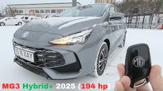 New MG3 Hybrid+ 2025 (Luxury 194 hp) Winter POV Test Drive