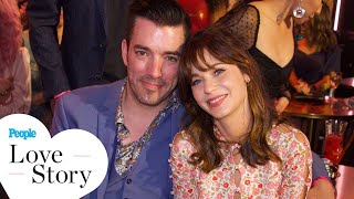 Zooey Deschanel and Jonathan Scott Had "Chemistry Right Away" | Love Story | PEOPLE