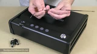 Sentry Safe QAP1BE: Opened With a Steel Cable Tie
