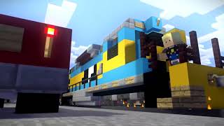 Minecraft Unstoppable Train Animation in 3 Minutes