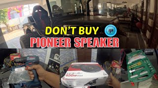 PIONEER 6.9 inch speakers 650 watt \u0026 BOSCH GSB 185-Li Professional kit and BOSCH Drill Bits #youtube