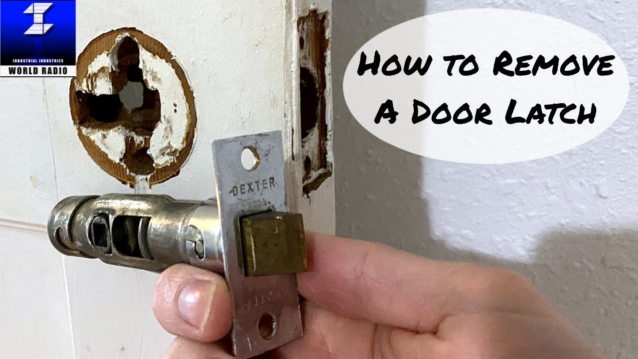 How To Remove A Door Latch Youtube