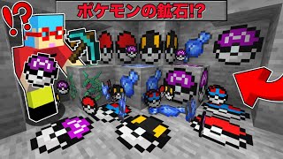 【マイクラ】鉱石からポケモンのアイテムが出てくる世界でサバイバルしたら最強すぎた！？