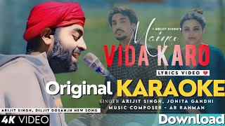 Mainu Vida Karo Song Karaoke With (LYRICS) Chamkila | Arijit Singh & Jonita Gandhi | A.R. Rahman
