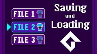 Full Saving and Loading Tutorial in GMS2! (Part 2 of 2 - JSON Saving and Multiple Save Files)