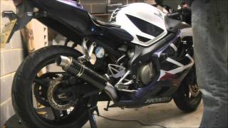 Danmoto exhaust vs standard Honda CBR600 F4i