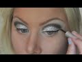 modern pinup glitter makeup tutorial