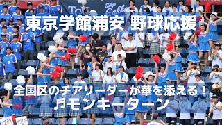 東京学館浦安 高校野球応援「モンキーターン」全国区のチアリーダーが華を添える美しい応援（千葉県高校野球応援2019）