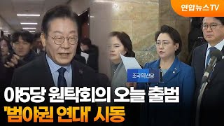 야5당 원탁회의 오늘 출범…'범야권 연대' 시동 / 연합뉴스TV (YonhapnewsTV)