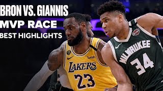 LeBron James vs. Giannis Antetokounmpo Race For MVP | Best Highlights 2019-2020