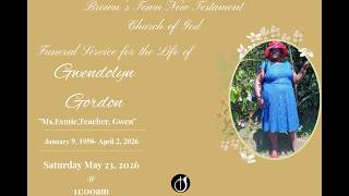 Funeral Service for the Life of Gwendolyn Gordon || Rev. James Small || May 23, 2026