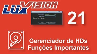 Luxvision Xmeye 21 - Gerenciador de HD